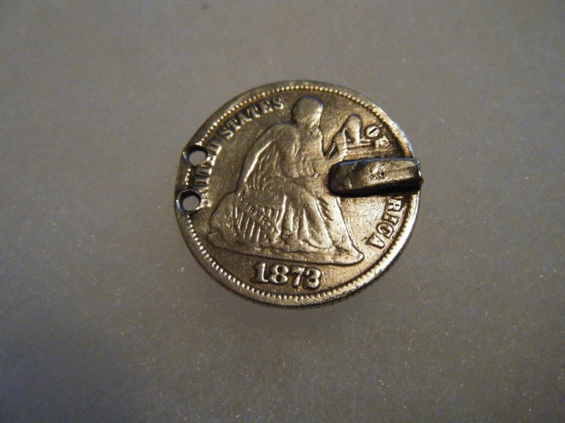 1873 Seated Dime Love Token Lot # 18