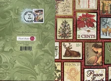 HNLP Hideaki Nakano 4477 Angels with Lute Stamp Related Christmas Card 