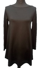 Zara Dress Women's Black Size Medium/ 28 Long Sleeve Fit and Flare Black Y2K