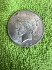 1922 SILVER Peace Dollar COIN. 90% Silver. Philadelphia Mint. Circulated