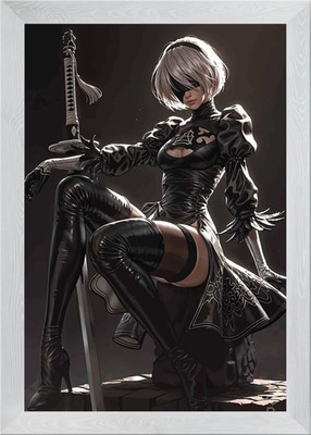 2B Nier Automata Kunst Gerahmtes Wandbild Poster Leinwanddruck Bild