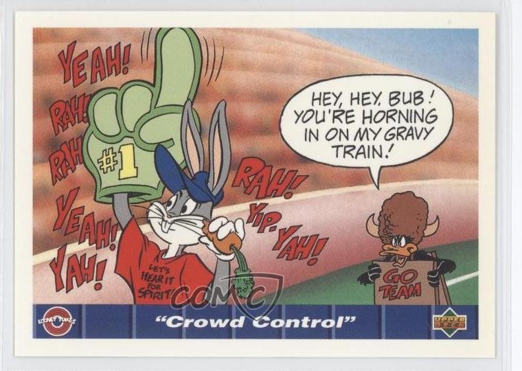 1992 Comic Ball IV Bugs Bunny Daffy Duck Lady Talisa Crowd Control #102 0b6