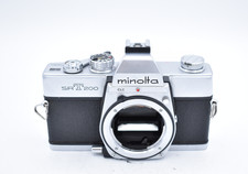 Minolta SRT 200 35mm Single lens Reflex Film Camera Body, Chrome