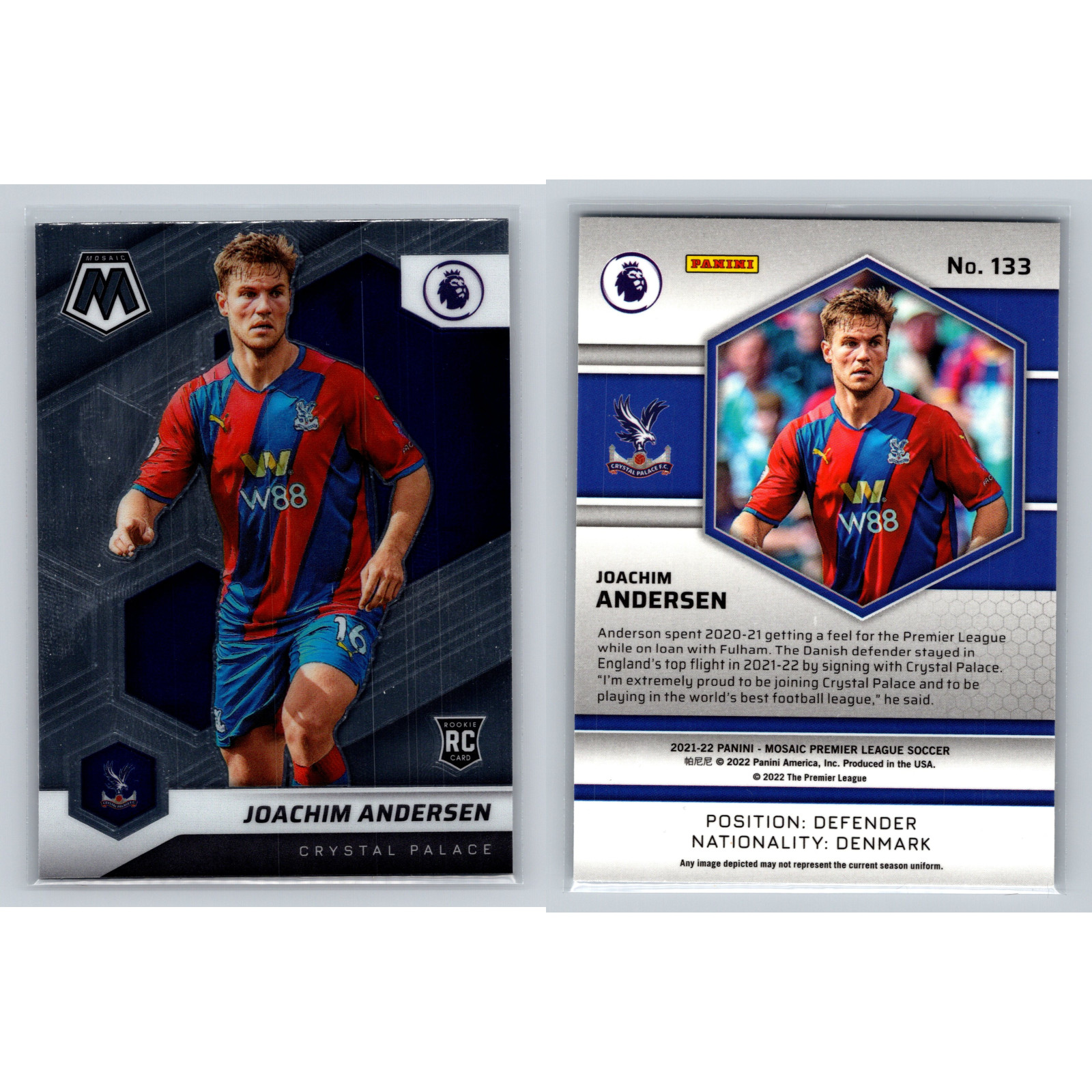 Crystal Palace Lot Panini Topps Rookie RC Prizm Select Mosaic Premier League 15c view 3