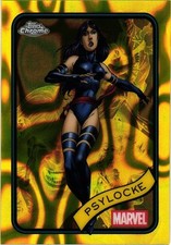 2025 MARVEL TOPPS CHROME YELLOW LAVA REFRACTOR PARALLEL #135 PSYLOCKE