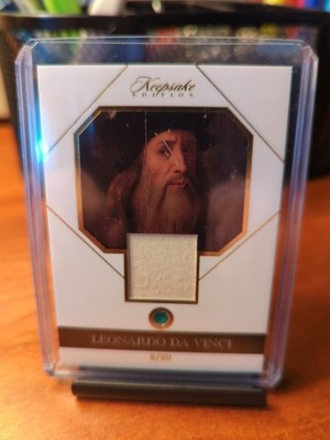 Leonardo DA VINCI Gem Stone Relic Keepsake Edition Card #6/50 2023 Super Product