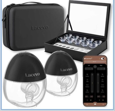 Lacevo S70 Hands-Free Untethered In-Bra Breast Pump Set