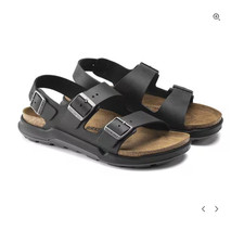 Birkenstock Milano Crosstown Oiled Leather sandals Black EU 43 US men 10-10.5