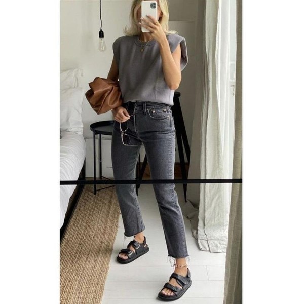Women & Other Stories Jeans Grey Cotton 28 / M