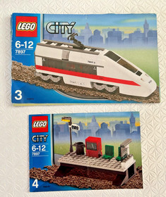Lego City Train 7897 - Complete with box, manuals and EXTRA TRACK