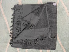 Image of Turkish Cotton Bath Towel - Dark Grey