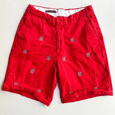 NC State Wolfpack Pennington & Bailes Stadium Shorts Mens 30 Embroidered Red