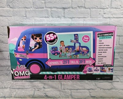 LOL Surprise OMG Glamper 4-in-1 Fashion Camper Dollhouse Blue 55