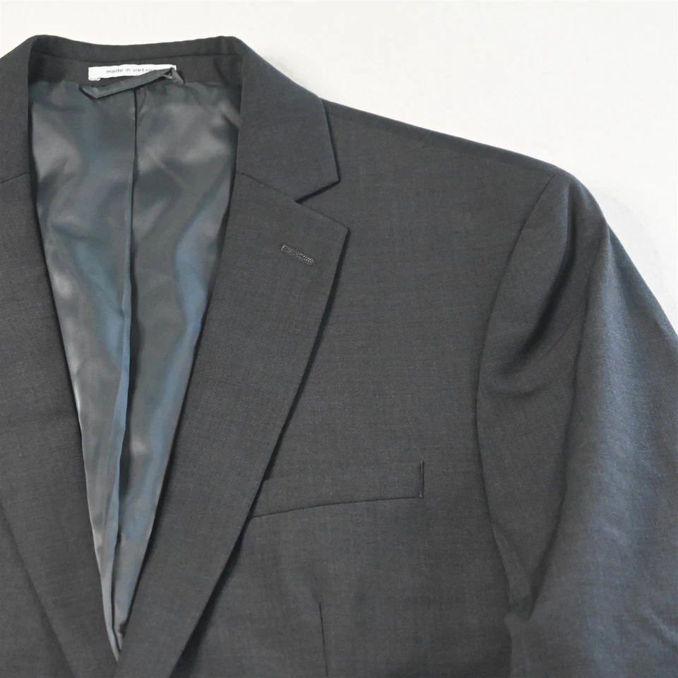 Bar III 42R 32x32 Gris Calce Ajustado Hombre Chaqueta Pantalones Traje Foto 3 de 4