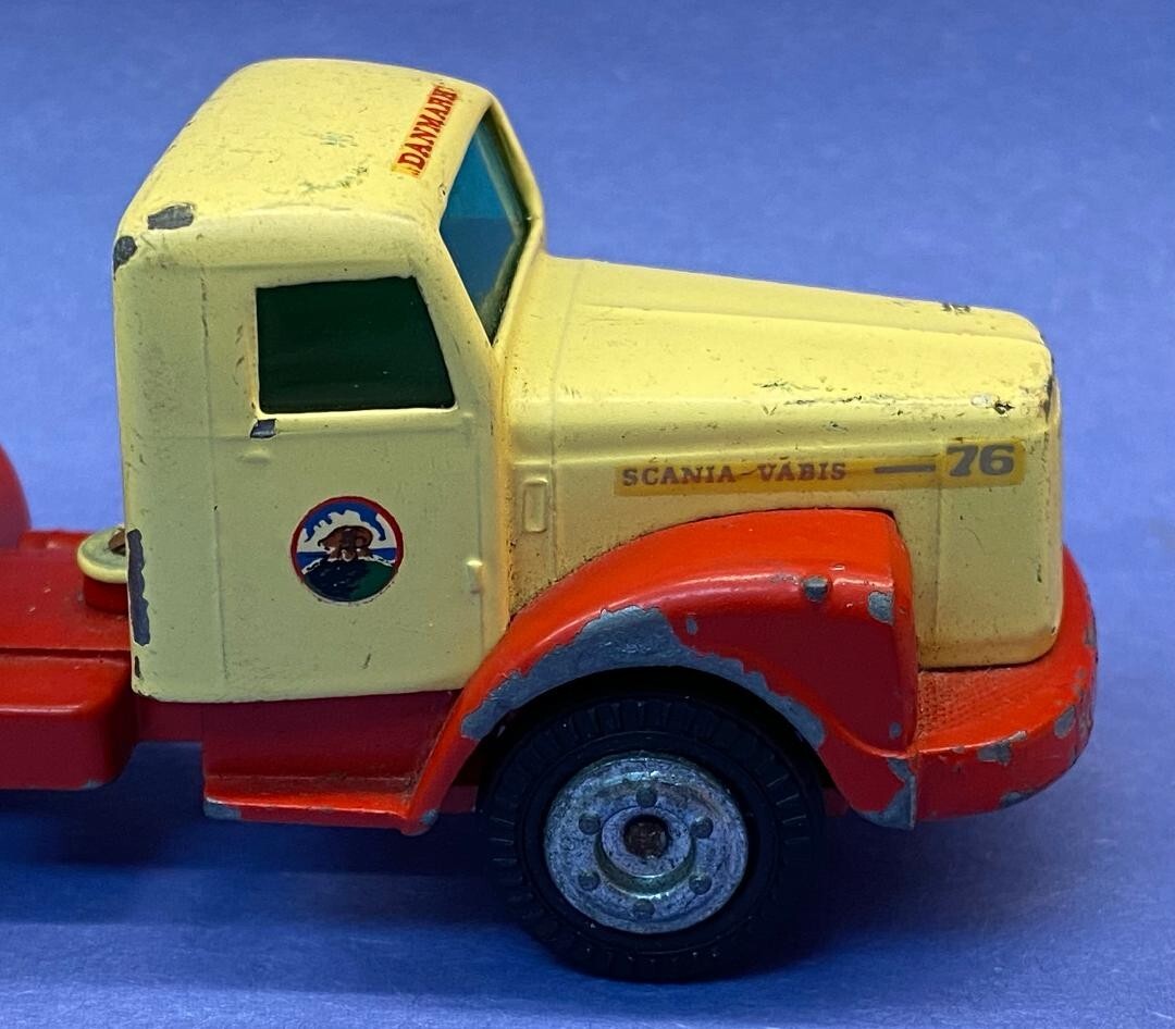 VINTAGE TEKNO SCANIA-VABIS 76 DIECAST HAULER FROM DENMARK #861 NICE ORG'L. PAINT