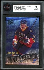 1995-96 Fleer Ultra Extra Attacker #8 Brett hull KSA 9 Mint