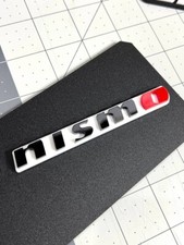 2pcs Nismo Emblem Car Side Fender Grill Trunk Badge Sticker Decal