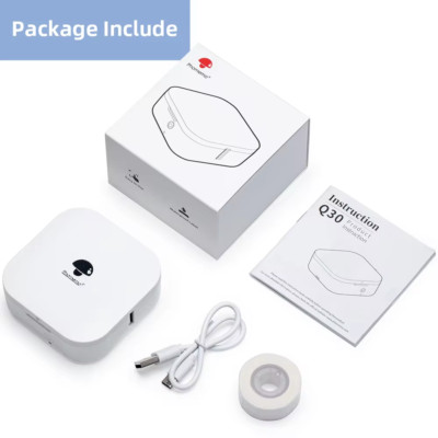Phomemo Q30 Wireless Bluetooth Tragbar Mini Wasserdicht Etikettendrucker Drucker