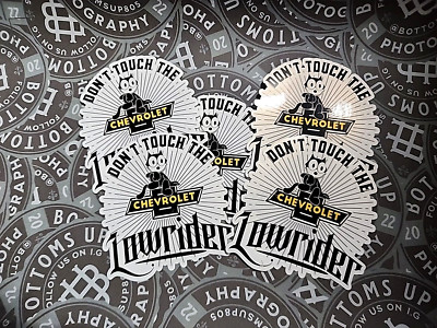 Felix The Cat Dont touch the Lowrider Decal 3'' Chevrolet