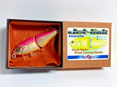 11260) ARCADIA REEF Jet Link Hand Made Wood Carving Model JL Pink shad