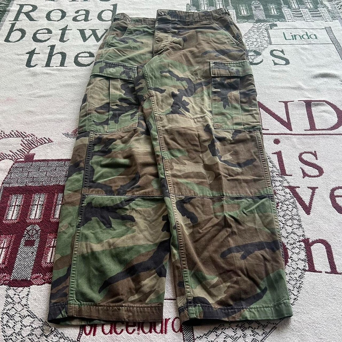 00’s N-2B Y2K grunge M military Vintage Y2K/2000s Military Camo Grunge Essential Cargo Pants