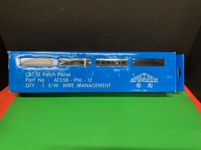 Allen Tel Products Inc.  AT55B-PNL-12 CAT.5E  Patch Panel NEW