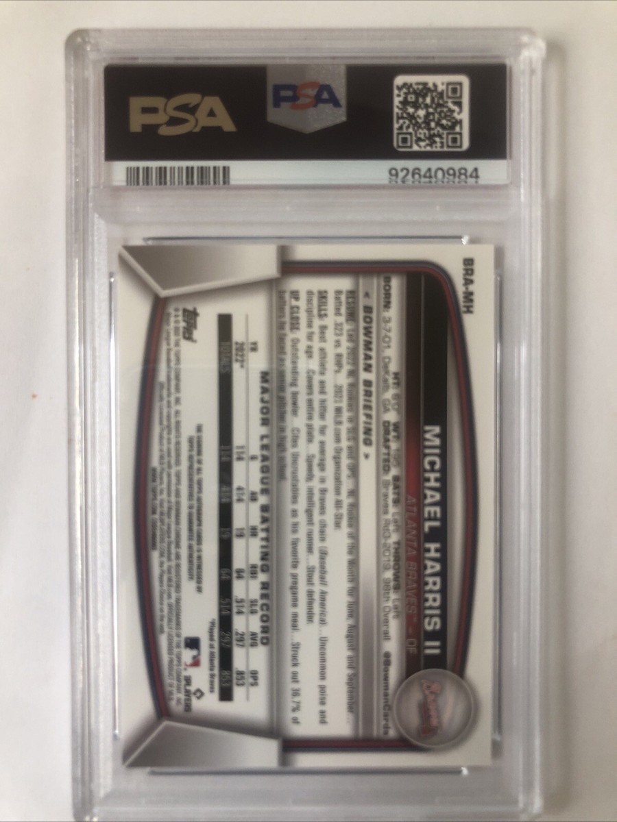 2023 Bowman Chrome Michael Harris II Mega Box Mojo RC Auto 67/99