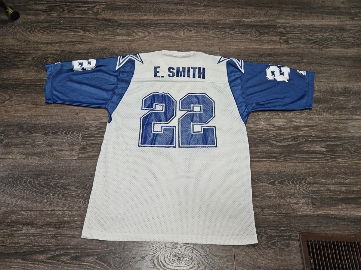 ダラス・カウボーイズ E.スミス シャツ 22番 Vintage Starter #22 Emmitt E Smith Dallas Cowboys White Size