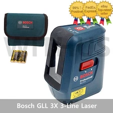 Bosch GLL 3X Professional Self Level Cross 3 Line Laser Compact 3-line Laser