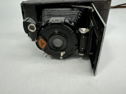 Cámara plegable estándar Agfa vintage con estuche de cuero - para piezas o reparación - Imagen 6 de 14