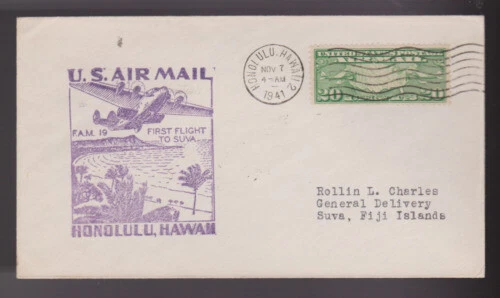 Echte Flugpost für Sammler mit Bedarfsbrief-Erhaltungszustand