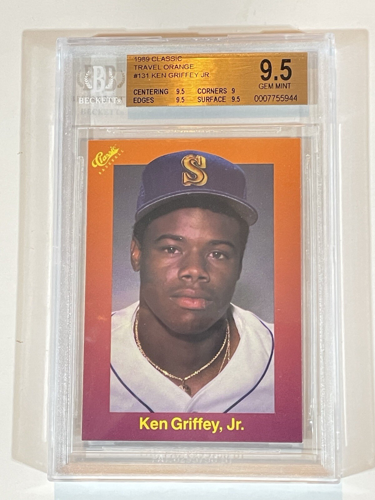 Griffey Jr 1989 Classic Orange #131 BGS 9.5 Sharpe! Let’s Deal!