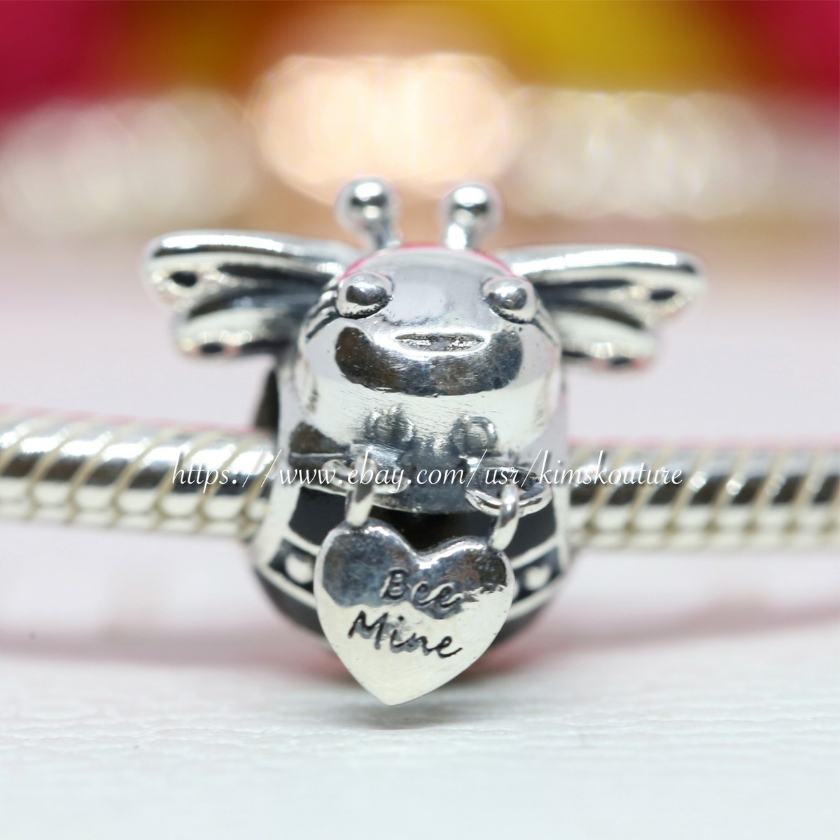 Authentic Bee Mine 798789C01 Sterling Silver Charm