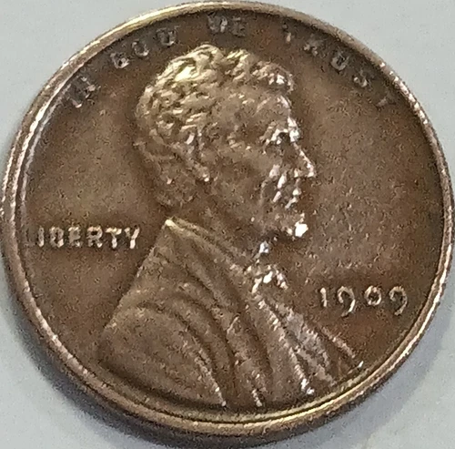 1909 VDB Lincoln Wheat Cent, Very Fine, With Error, L  Almost Missing