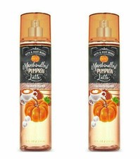 2 BATH BODY WORKS MARSHMALLOW PUMPKIN LATTE FRAGRANCE MIST BODY SPRAY 8 FL OZ