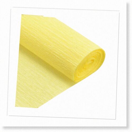 Grand rouleau de papier crêpe de décoration de fête suspendue à faire soi-même - jaune foncé (Pac - Photo 1/7