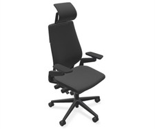 Steelcase Gesture Desk Chair Adjustable Headrest and Lumbar Support Onyx Black