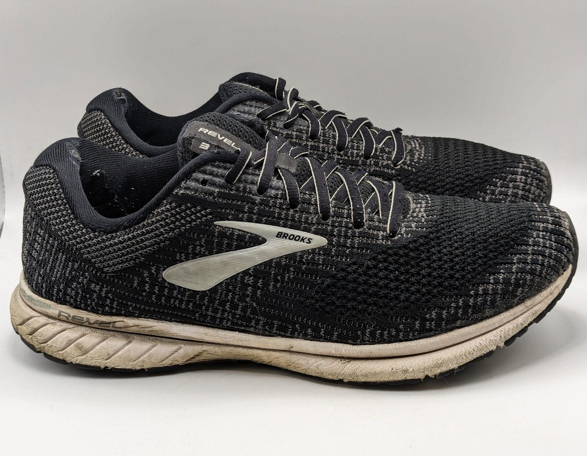 BROOKS Revel 3 Running Sneaker Black/ White Size 11 Medium (В) 1203021В012 Brooks Revel 3 – Fit2Run main image 4