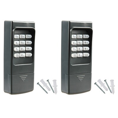 2 Replacement For Linear MCS420001 Multi-Code Wireless Keypad Garage Opener