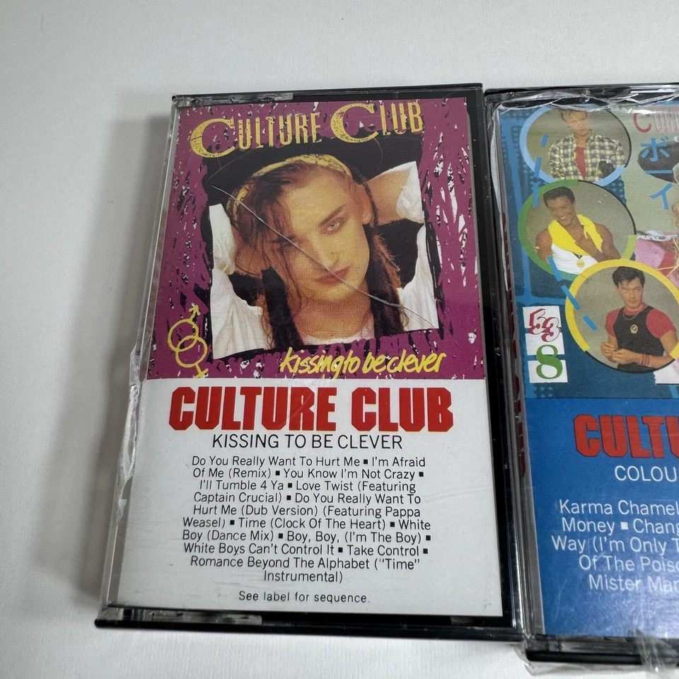 Culture Club Kissing To Be Clever And Colour By Numbers Cassette Tape New Cracks - Image 2 of 4