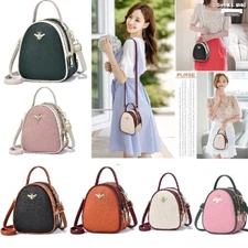 Women Shell Handbag Shoulder Crossbody Bag PU Satchel Quilted Purse Tote Gift