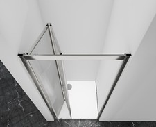 Porta box doccia nicchia pieghevole a soffietto vetro goffrato(stampato)