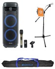 Rockville Go Party ZR10 Live Street Performance Speaker+Mic+Stand+Tablet Clip