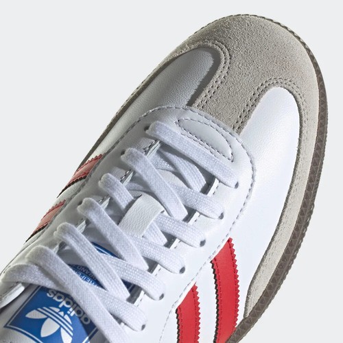 Adidas Samba OG Blanco Mejor Zapatos Escarlata IG1025 # - Imagen 9 de 10