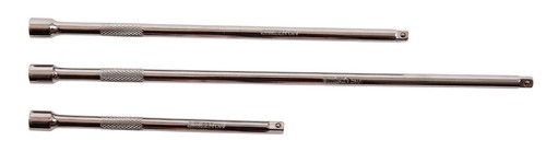 3 Pc 1/4" Drive Extension Bar Set Ratching Socket Bar 6" 9" 12" Mechanic Amtech - Picture 3 of 3