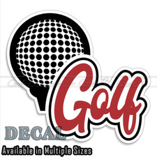 Golf Decal Sticker