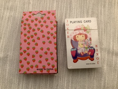 Vintage Strawberry Shortcake Playing Cards Junk Journal Ephemera w/ Original Box - Picture 5 of 5