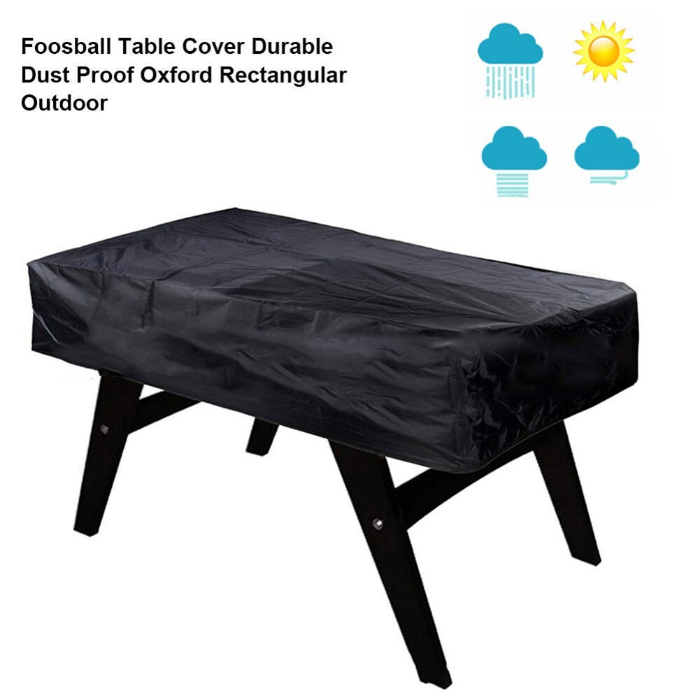 Durable Foosball Table Cover Waterproof Outdoor Indoor 163*115*48 Black
