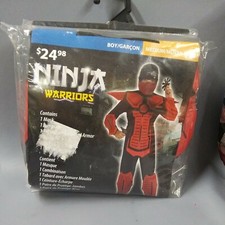Boys M 8-10 Ninja Warriors Halloween Costume