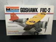 Vtg 1970's Monogram Goshawk FIIC-2 1/72 Plastic Scale Model Plane Kit 6796 Hobby